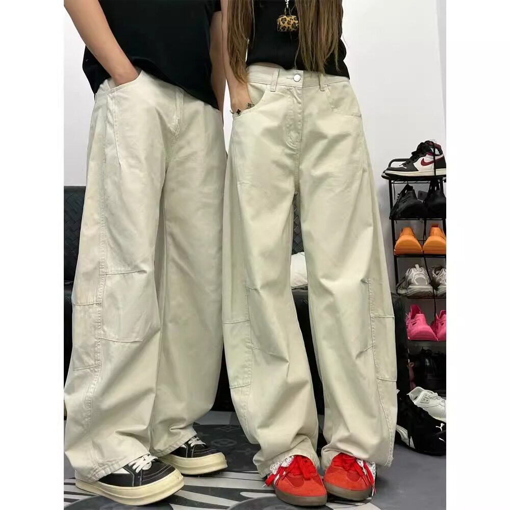 美式复古弯刀裤男款夏季高街vibe垂感cleanfit阔腿微喇牛仔休闲裤