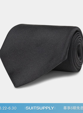 26夏季新品SUITSUPPLY-黑色男士领带