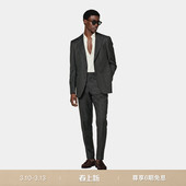 套装 西装 商务男士 SUITSUPPLY深绿色S130支羊毛西服修身
