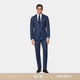 套装 SUITSUPPLY中蓝色S150支羊毛西服身型男士 西装