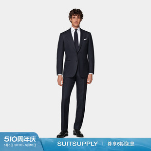 四季 西装 SUITSUPPLY藏青色S150支羊毛西服修身 套装 款 商务男士 经典