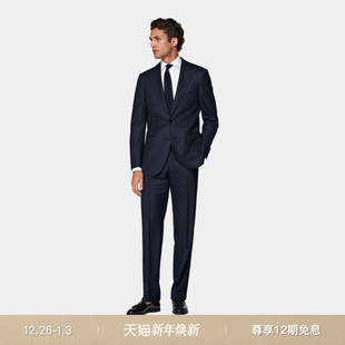 套装 藏青色S130支羊毛商务休闲西装 SUITSUPPLY 25秋冬新品