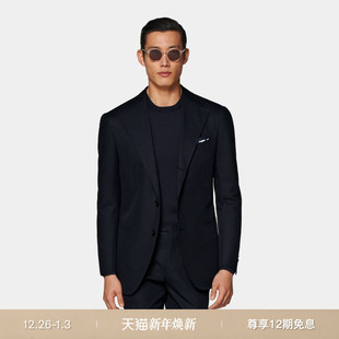 SUITSUPPLY藏青色棉外套宽松慵懒休闲男士 上衣 西装