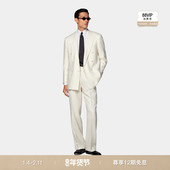 SUITSUPPLY米白色羊毛混纺慵懒身型西装 26春季 新品