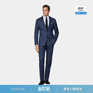 套装 26春夏新品 SUITSUPPLY中蓝色羊毛西装