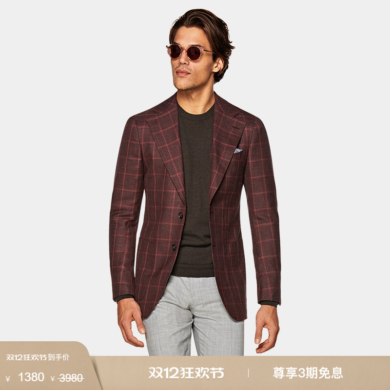 意大利面料 羊毛丝麻 修身剪裁