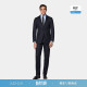 款 SUITSUPPLY藏青色S150支羊毛西服男士 经典 套装 西装