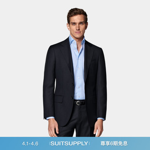 SUITSUPPLY藏青色S110支羊毛西服外套男士 上衣 西装