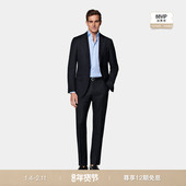 热卖 SUITSUPPLY藏青色S110支羊毛男士 西装 经典 套装