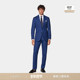 套装 SUITSUPPLY中蓝色S110支羊毛西服男士 西装