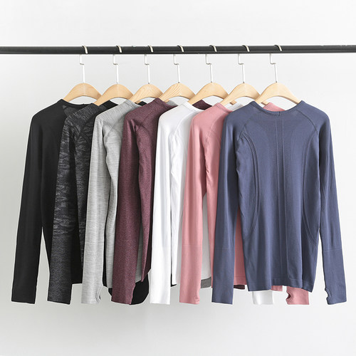 Lu平替 | Swiftly长袖版瑜伽服修身运动上衣长袖T恤罗纹打底衫