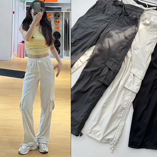 裤 元 女宽松保暖运动休闲长裤 丢丢裤 女抽绳束脚 气田野秋冬加绒工装
