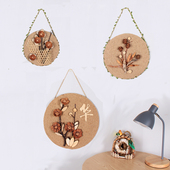 创意墙上装 饰品家居餐厅客厅卧室墙壁挂件麻绳圆盘墙面壁饰墙饰