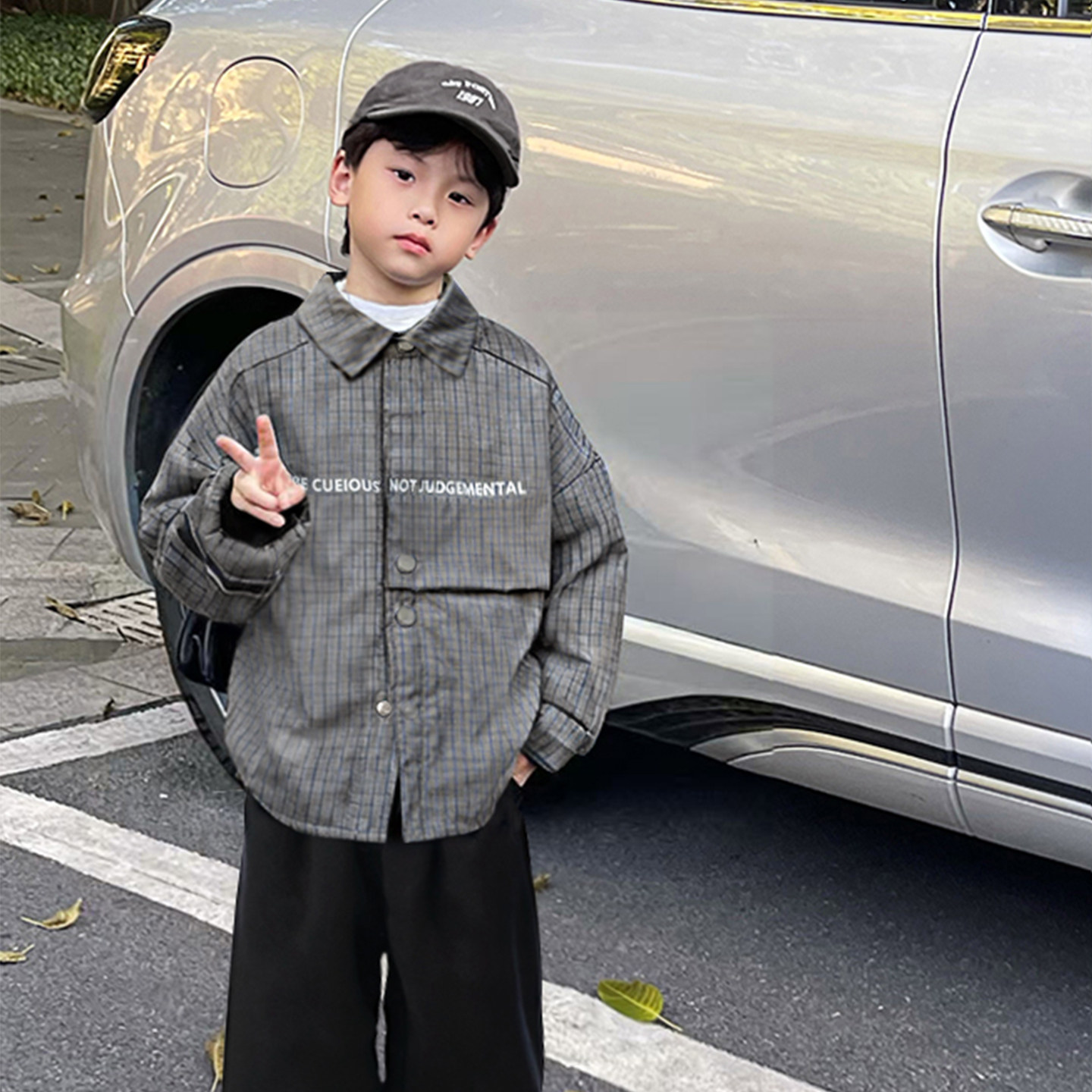 霖霖妈童装中大童冬款衣服儿童格子外套冬装2025男童翻领风衣夹克,童装/婴儿装/亲子装,普通外套,淘宝优惠券,粉丝福利购,淘宝优惠卷