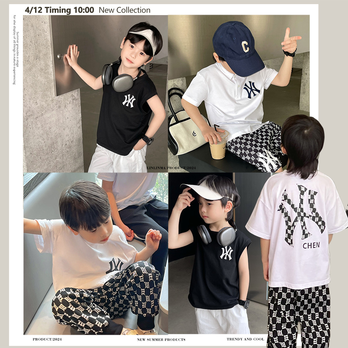 霖霖妈童装儿童套装2025夏男童短袖T恤潮宝宝夏装满印短裤两件套,童装/婴儿装/亲子装,套装,淘宝优惠券,粉丝福利购,淘宝优惠卷