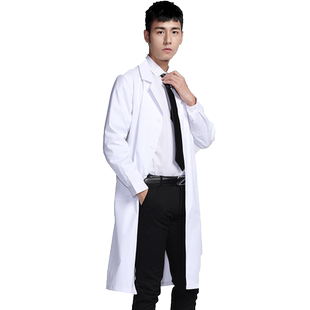白大褂长袖医生服女短袖医院化学实验服男实习生美容院工作服