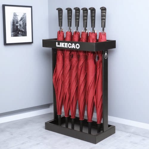 家用门口雨伞架商用酒店大堂雨伞放置架LOGO定制雨伞架收纳置物架