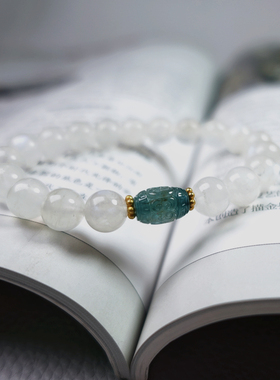 原创设计天然蓝月光石