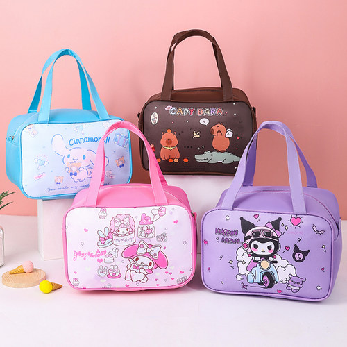 学生饭盒袋保温手提卡通可爱儿童