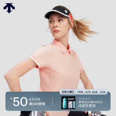 DESCENTE迪桑特WOMEN’S TRAINING系列女士短袖POLO衫夏季新品