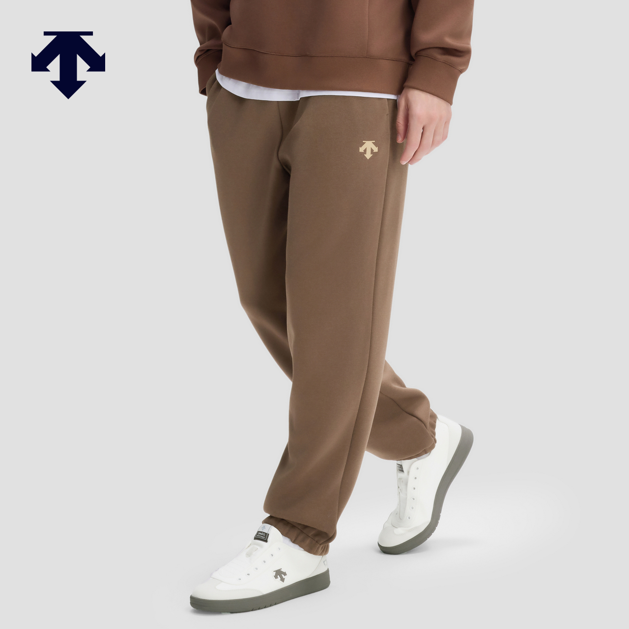 DESCENTE迪桑特ESSENTIAL系列休闲通勤男士针织运动长裤秋冬新品