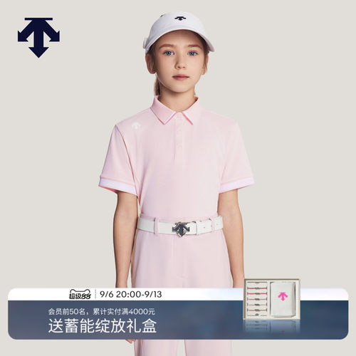DESCENTE迪桑特儿童GOLF女童运动短袖POLO夏季
