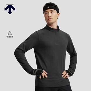 针织衫 DESCENTE迪桑特TRAINING系列运动健身吸湿速干男士 长袖