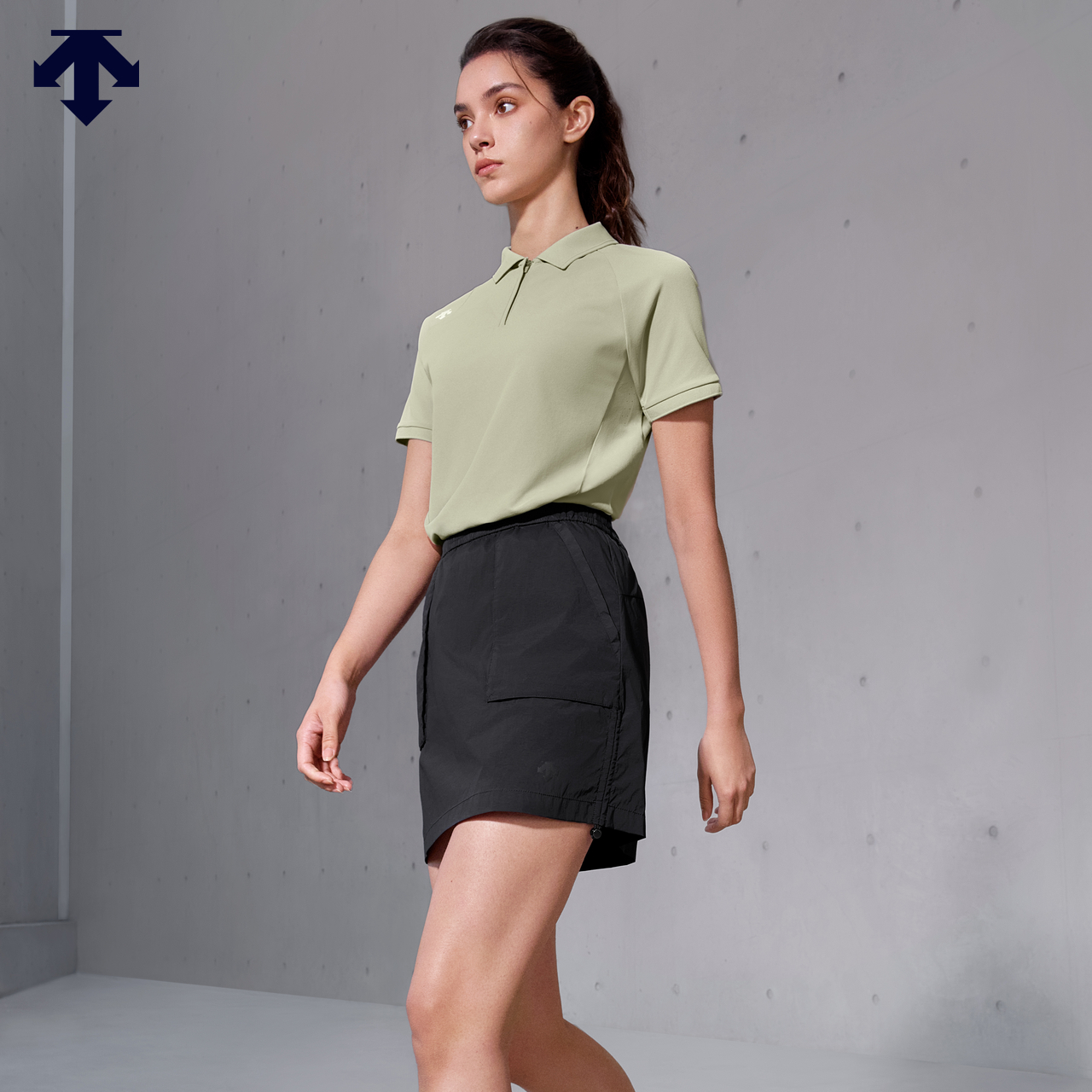 DESCENTE迪桑特WOMEN’S TRAINING系列女士TOUGH短袖POLO衫