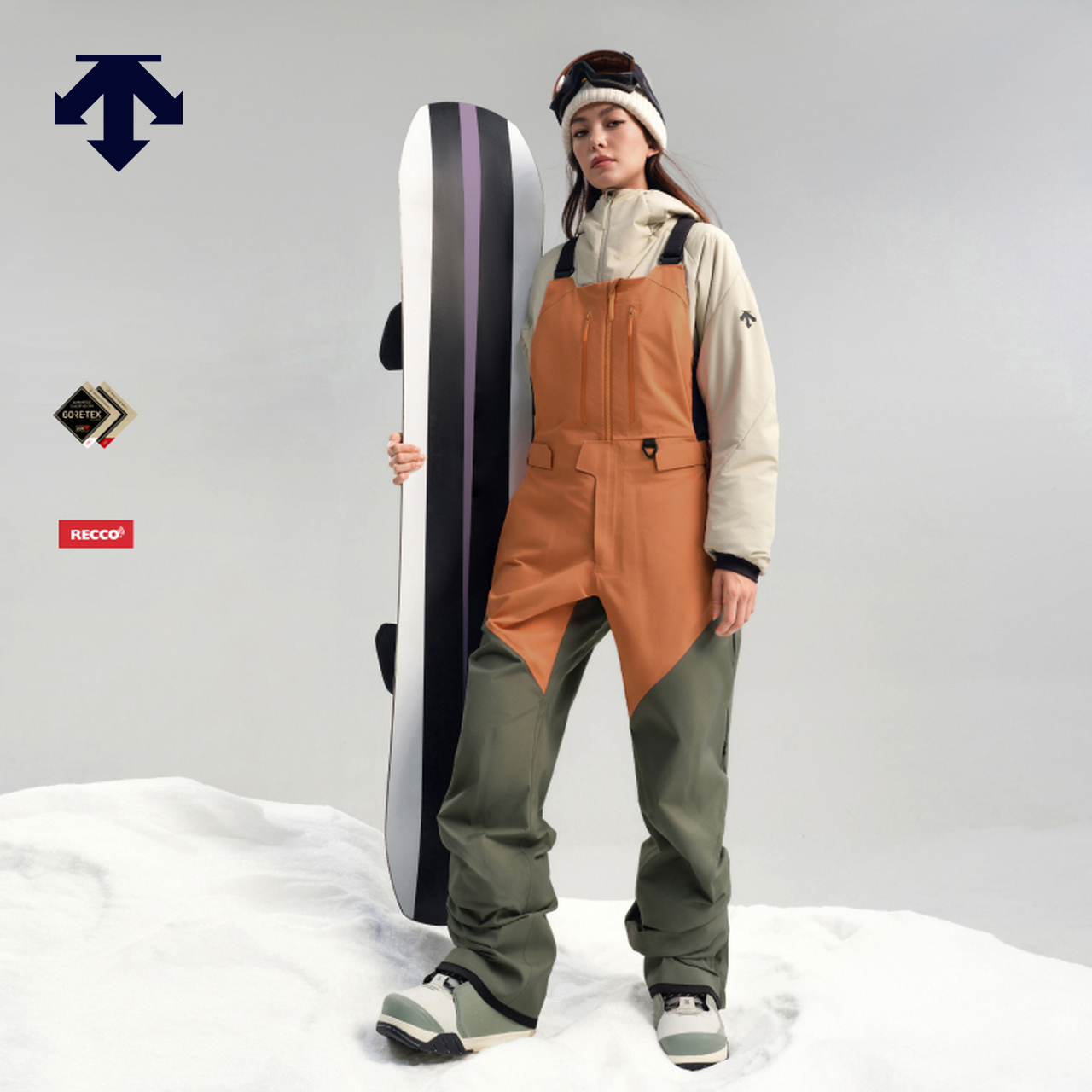 【王梓阳同款】 DESCENTE迪桑特RWSB男女防风防水透湿P棉滑雪裤