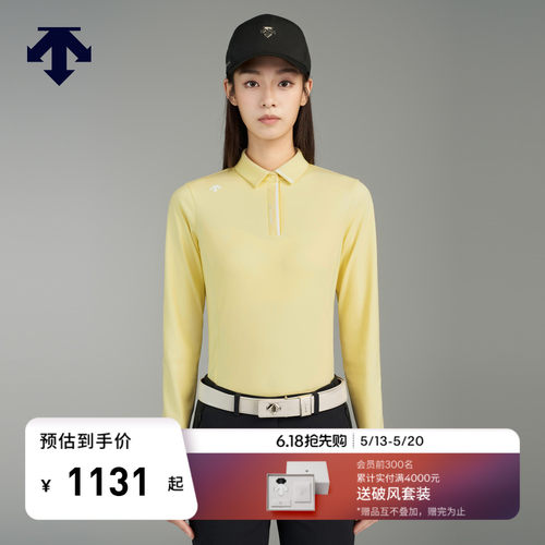 DESCENTEGOLF 迪桑特高尔夫女士长袖POLO衫