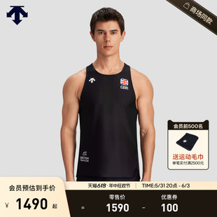 新品 针织背心夏季 DESCENTE迪桑特TRIATHLON系列男士