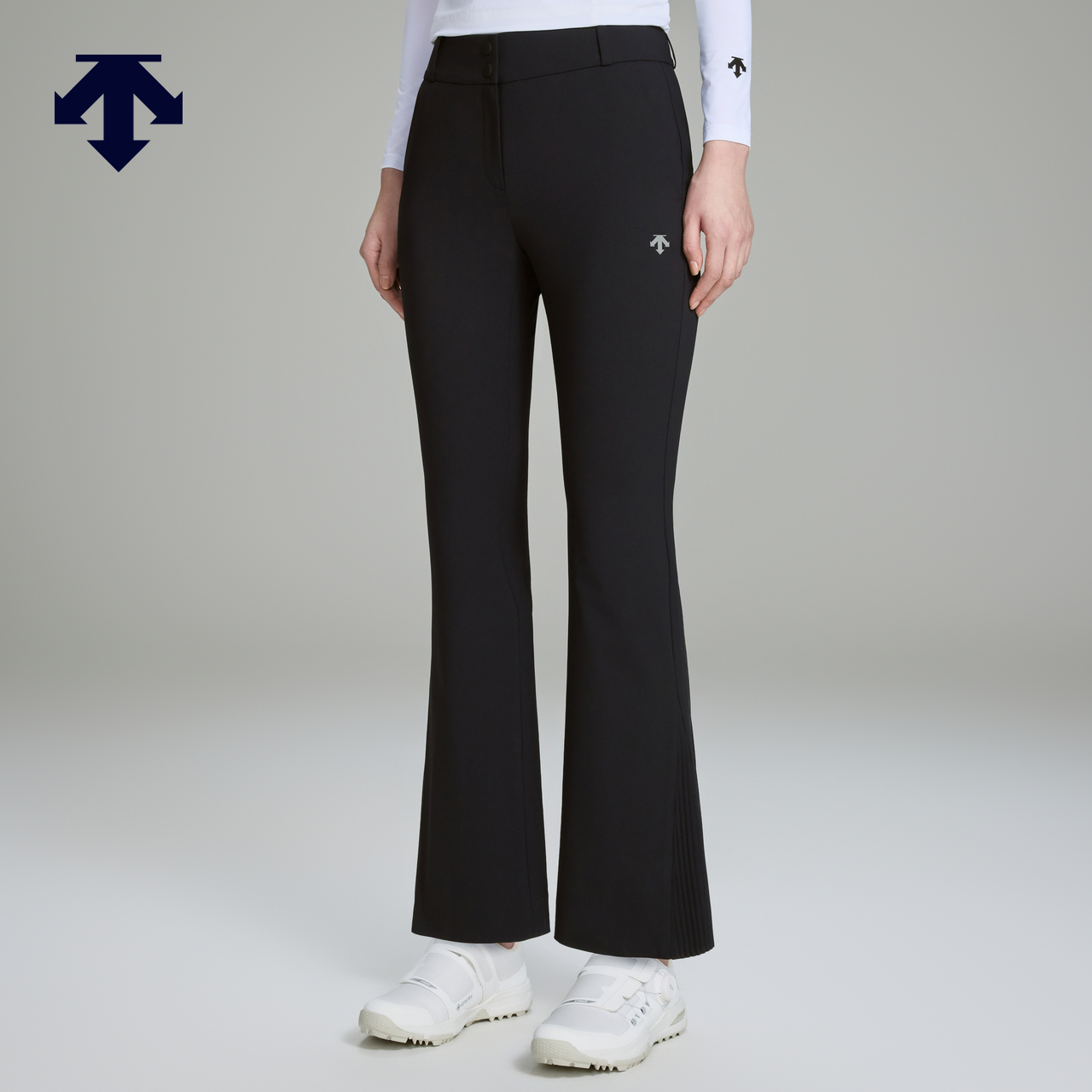 DESCENTEGOLF 迪桑特高尔夫女士PRO系列微喇压褶长裤 秋冬新品