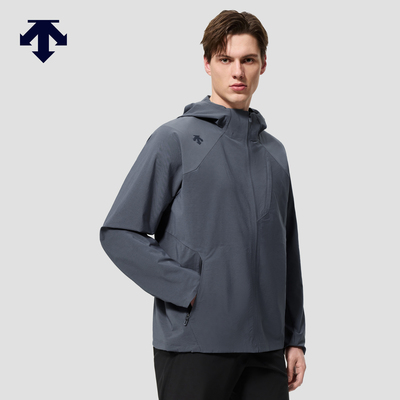 DESCENTE迪桑特TRAINING系列综训训练运动健身男士连帽梭织上衣