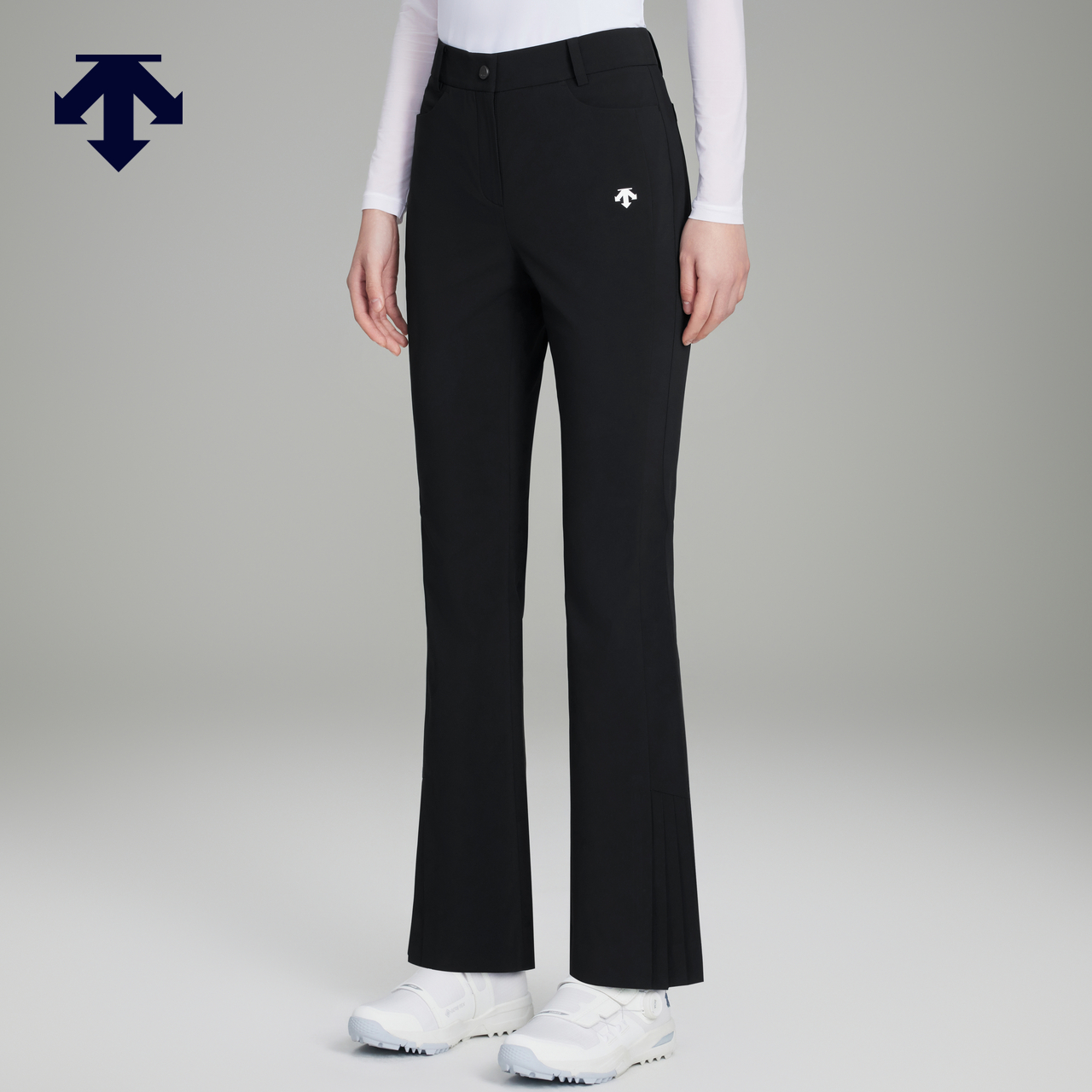 DESCENTEGOLF 迪桑特高尔夫女士百褶喇叭长裤 女裤 春夏