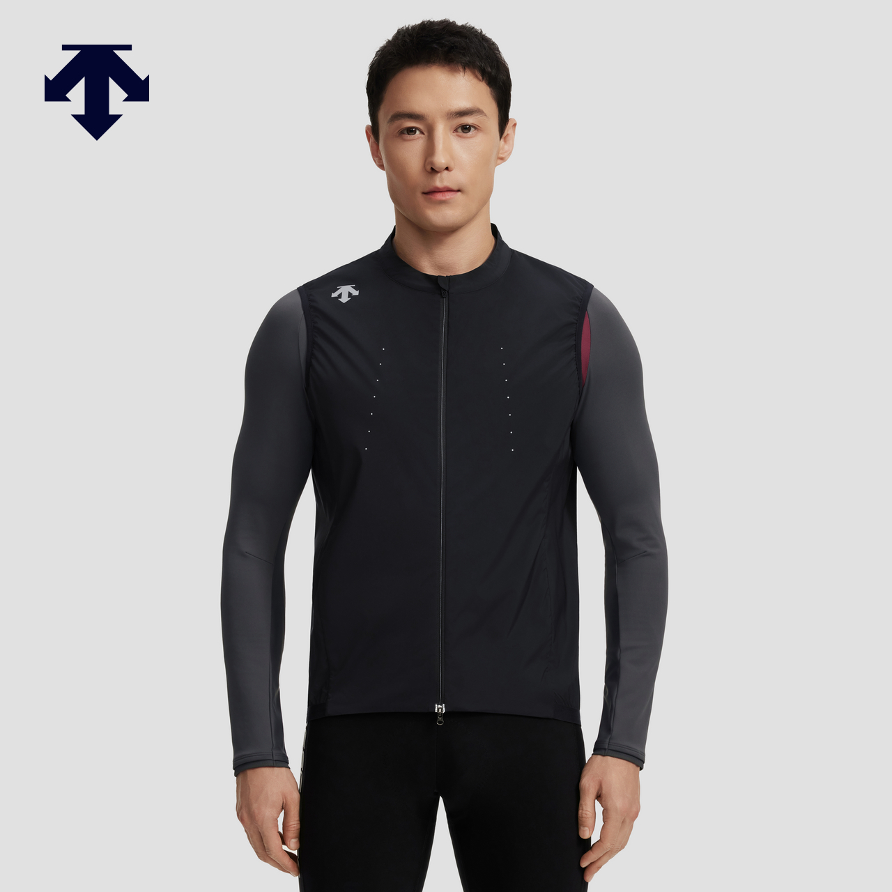 DESCENTE迪桑特CYCLING系列梭织马甲冬季新品