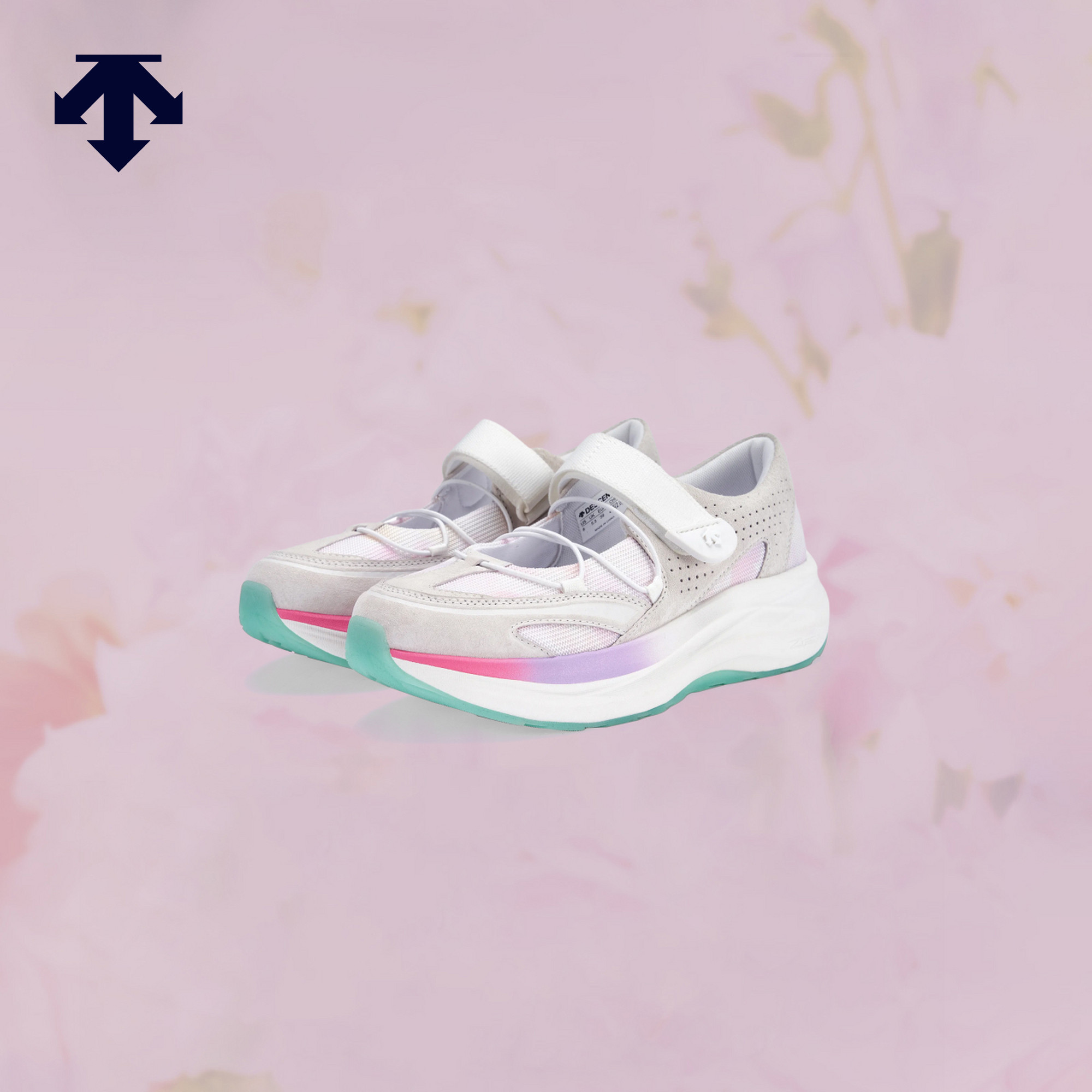 【步步生花】DESCENTE迪桑特女士限定款厚底玛丽珍综训鞋新品