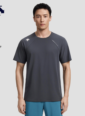 DESCENTE迪桑特RUNNING跑步运动F360男士吸湿速干短T恤秋季新品