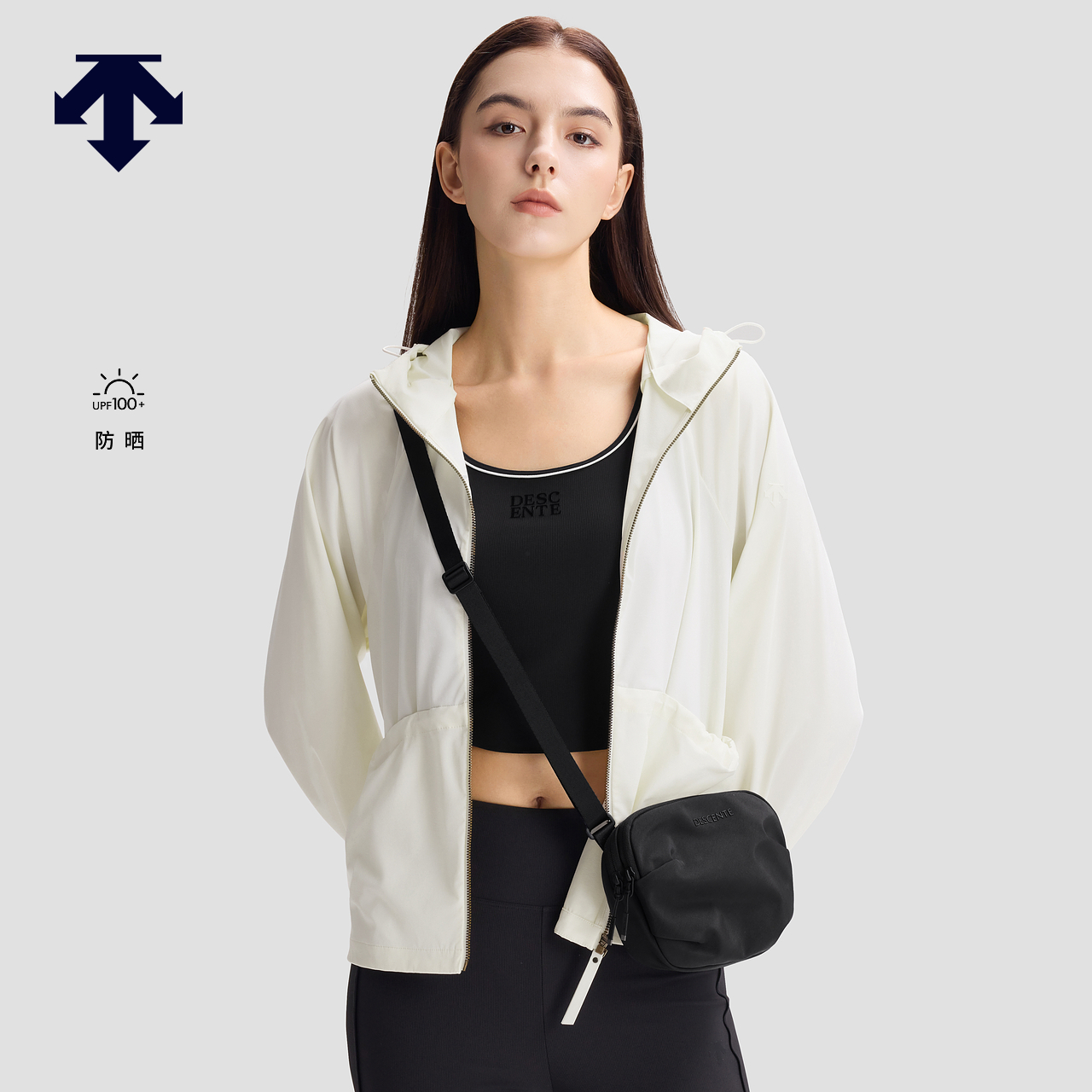 DESCENTE迪桑特WOMEN’S STUDIO系列女士防晒UPF100+外套秋季