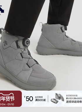 DESCENTE迪桑特SKI STYLE男女款缓震加绒保暖BOA中帮雪地靴新品
