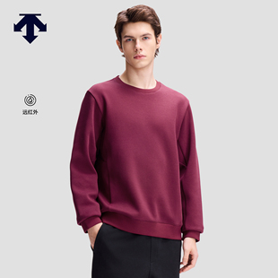 DESCENTE迪桑特ESSENTIAL新年款男士远红外发热亲肤针织套头衫