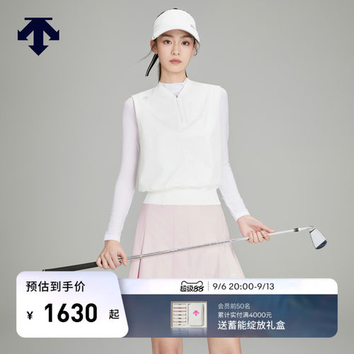 DESCENTEGOLF迪桑特高尔夫PRO系列女士斜裁百褶短裙