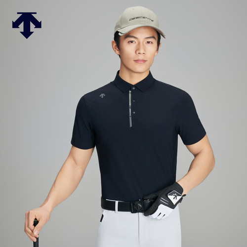 DESCENTEGOLF迪桑特高尔夫男士防晒凉感短袖POLO衫