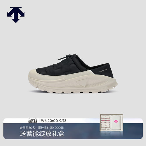 DESCENTE迪桑特SKI STYLE男女款P棉冬季保暖V底一脚蹬运动休闲鞋
