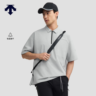 衫 DESCENTE迪桑特BLEU系列都市骑行男士 梭织短袖