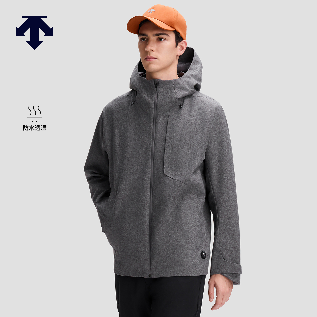 DESCENTE迪桑特SKI STYLE可温控充电男士防水透湿梭织上衣新品