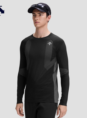 DESCENTE迪桑特SKI STYLE运动休闲HEAT NAVI男士保暖紧身长袖T恤