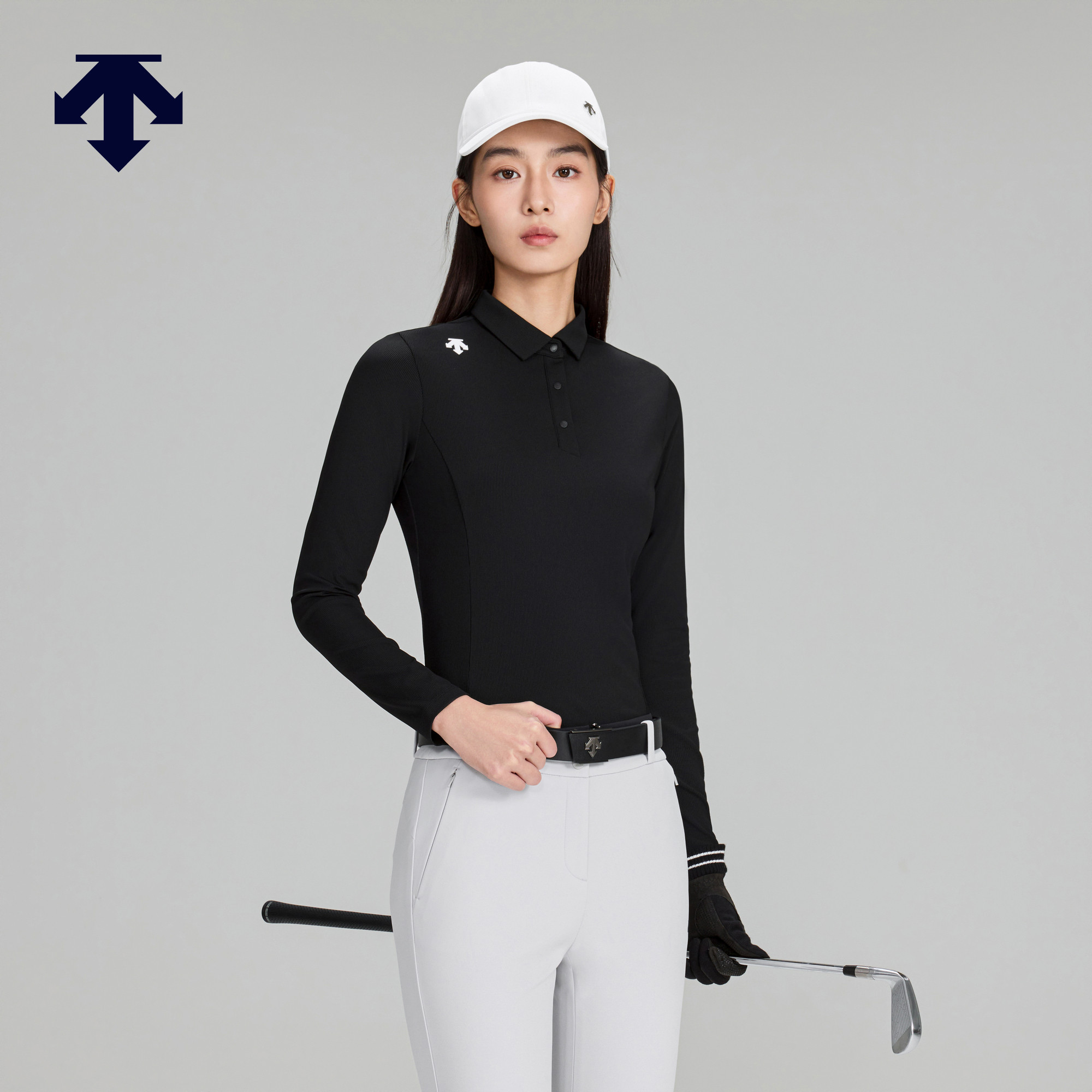 DESCENTEGOLF 迪桑特高尔夫 女士PRO系列长袖POLO衫早春新品,运动服/休闲服装,运动POLO衫,淘宝优惠券,粉丝福利购,淘宝优惠卷