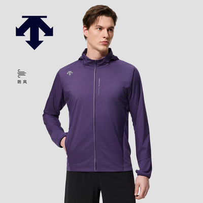 DESCENTE迪桑特RUNNING系列OCTA lining男士保暖透气梭织上衣新品