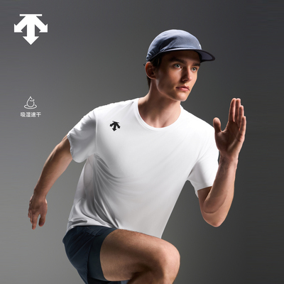 DESCENTE迪桑特RUNNING系列跑步运动健身男士吸湿速干短袖T恤新品