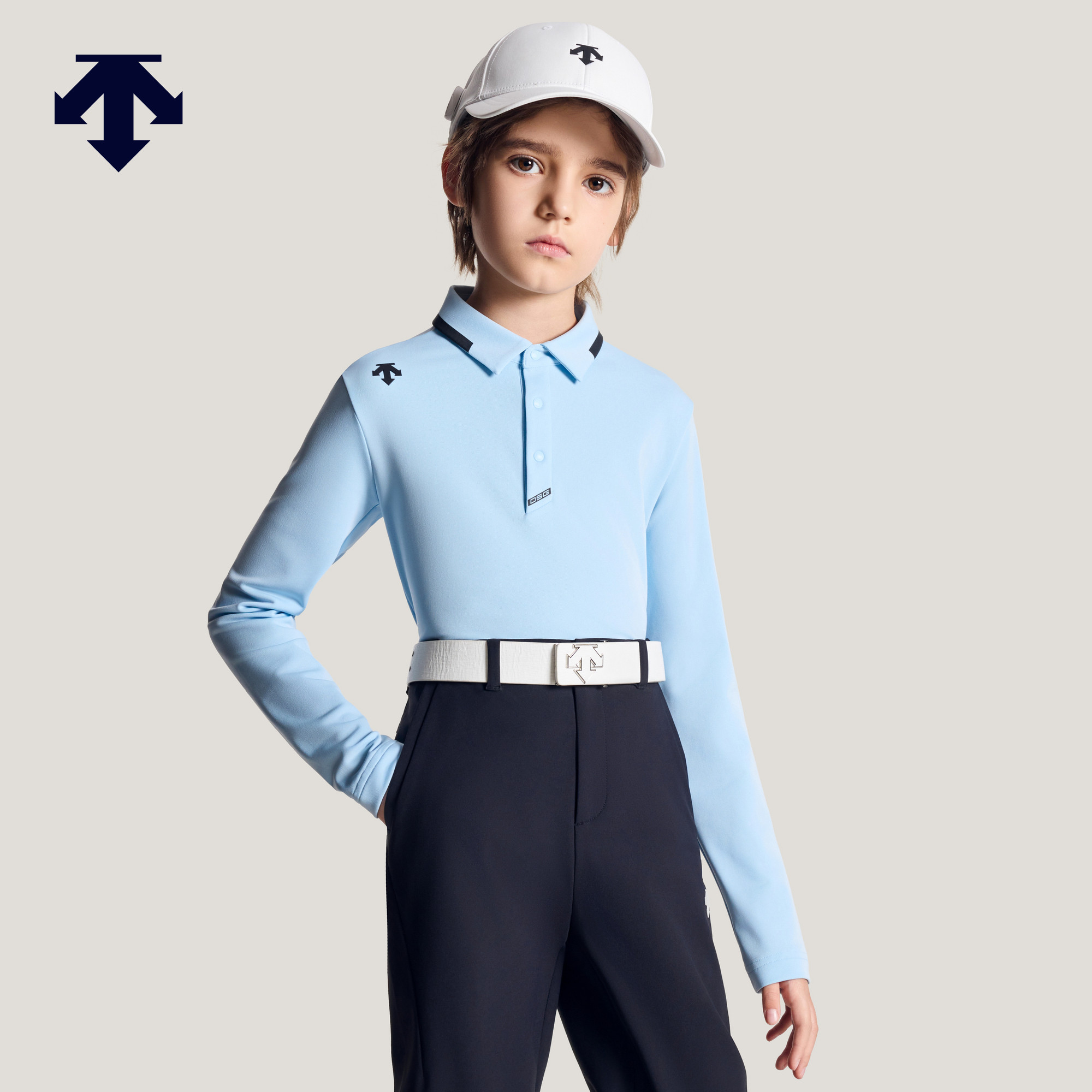 DESCENTE迪桑特儿童 GOLF高尔夫 男童运动长袖T恤,童装/婴儿装/亲子装,T恤,淘宝优惠券,粉丝福利购,淘宝优惠卷